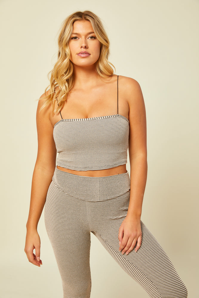 Lounge Strappy Tank Off White
