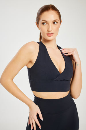 Super Stretch Plunge Bra Black