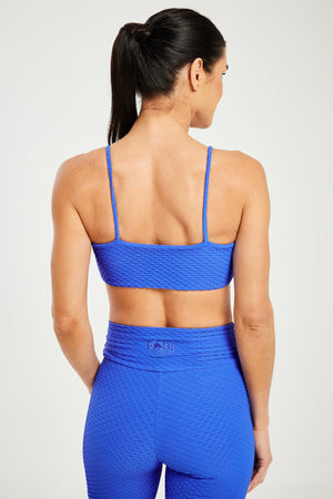 Croco Skin Bralette Ocean