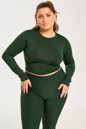 Performance Long Sleeve Forest Green