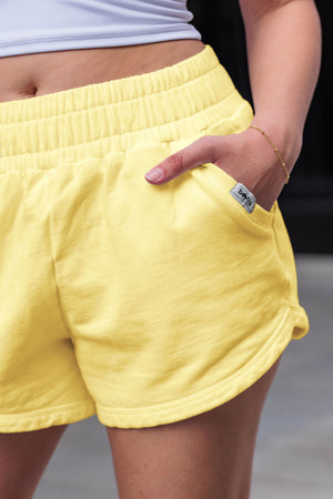 Vintage Wash Sweatshorts Limoncello