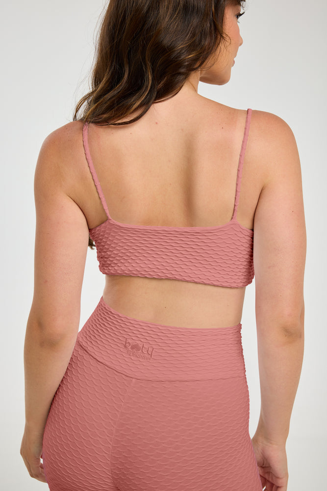 Croco Skin Bralette Rosé