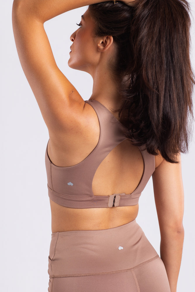 FORMFIT Adjustable Ruched Bra Mocha