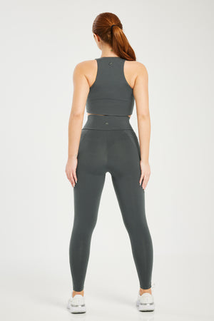 Super Stretch Pocket Leggings Dark Grey