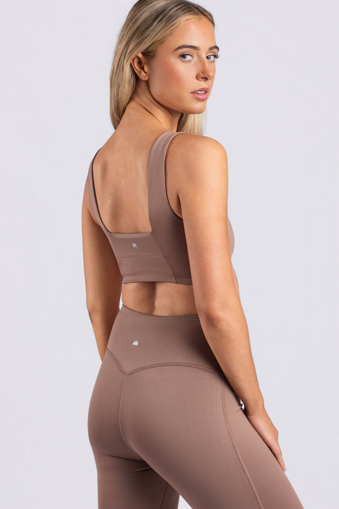 FORMFIT Square Neck Bralette Mocha