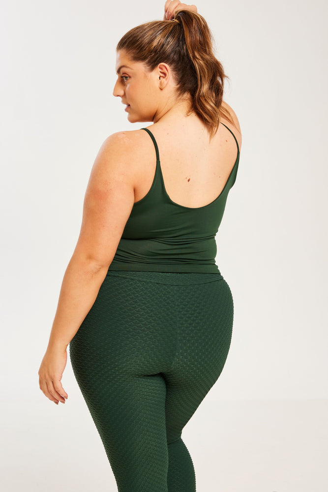 Performance Shape Cami Forest Green