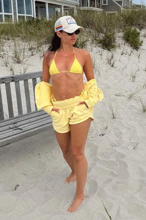 Vintage Wash Sweatshorts Limoncello