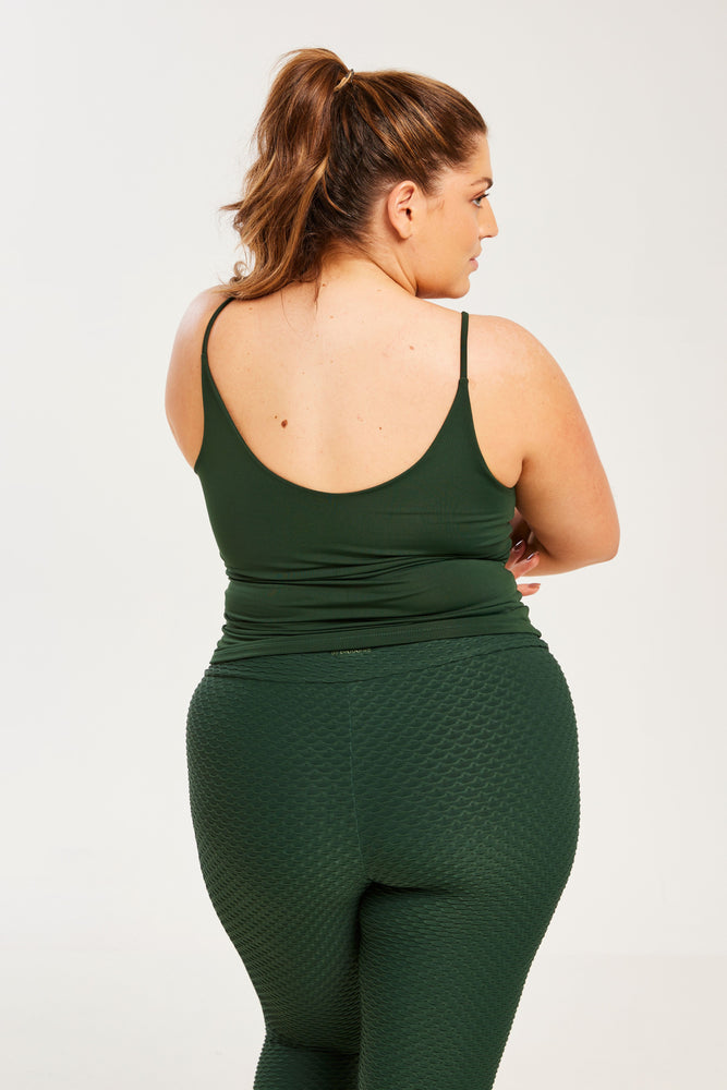 Performance Shape Cami Forest Green