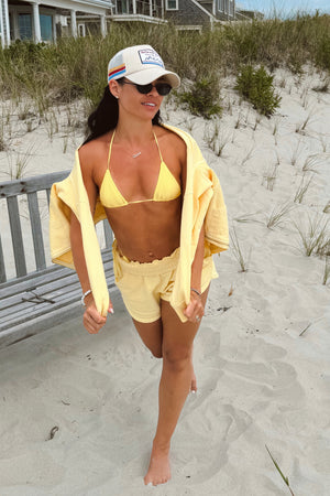 Vintage Wash Sweatshorts Limoncello