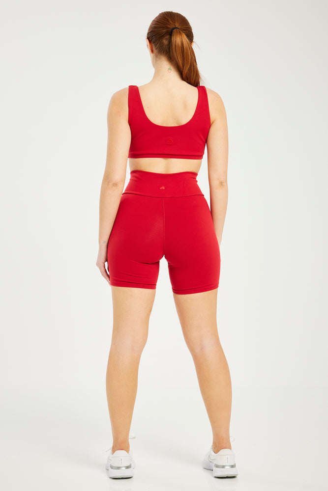 Super Stretch Sculpting Bike Shorts True Red