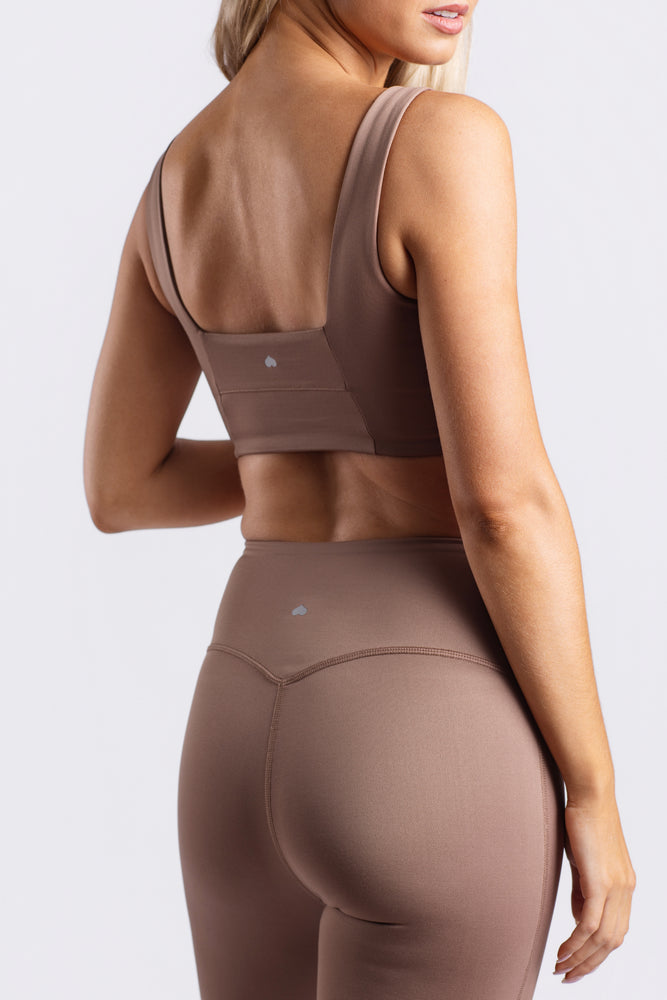 FORMFIT Square Neck Bralette Mocha