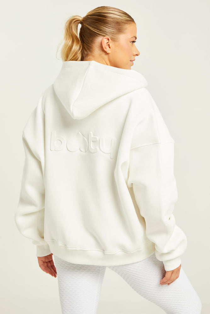 Boyfriend Zip Up Ivory