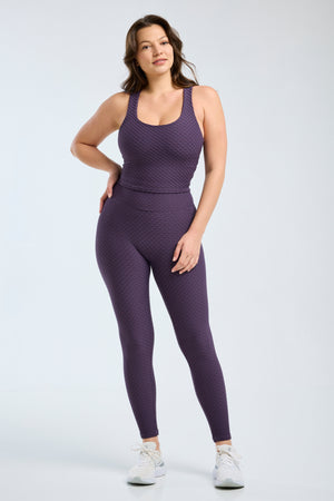 Croco Skin Seamless Leggings Dusk