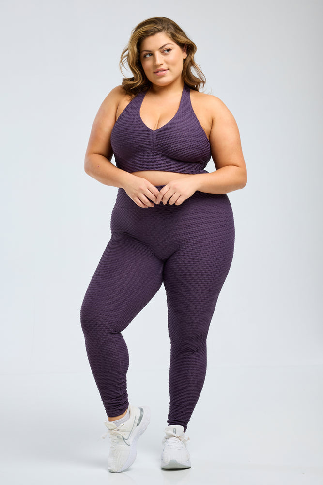 Croco Skin Seamless Leggings Dusk