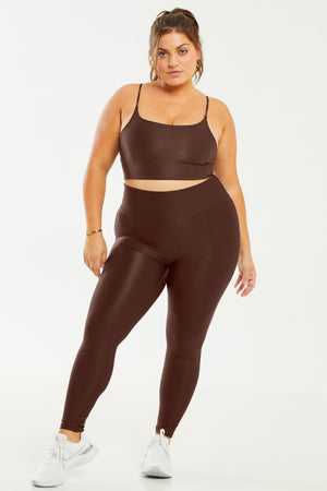 Hi-Shine Leggings Coffee