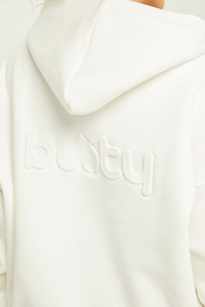 Boyfriend Zip Up Ivory