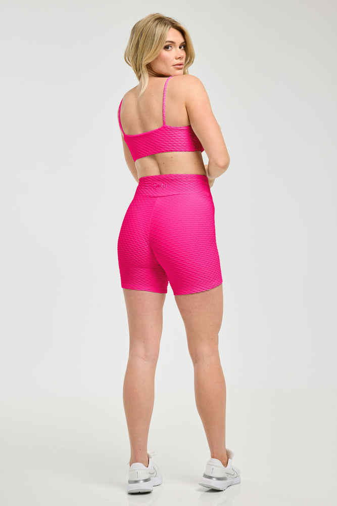 Croco Skin Seamless Shorts Ultra Pink