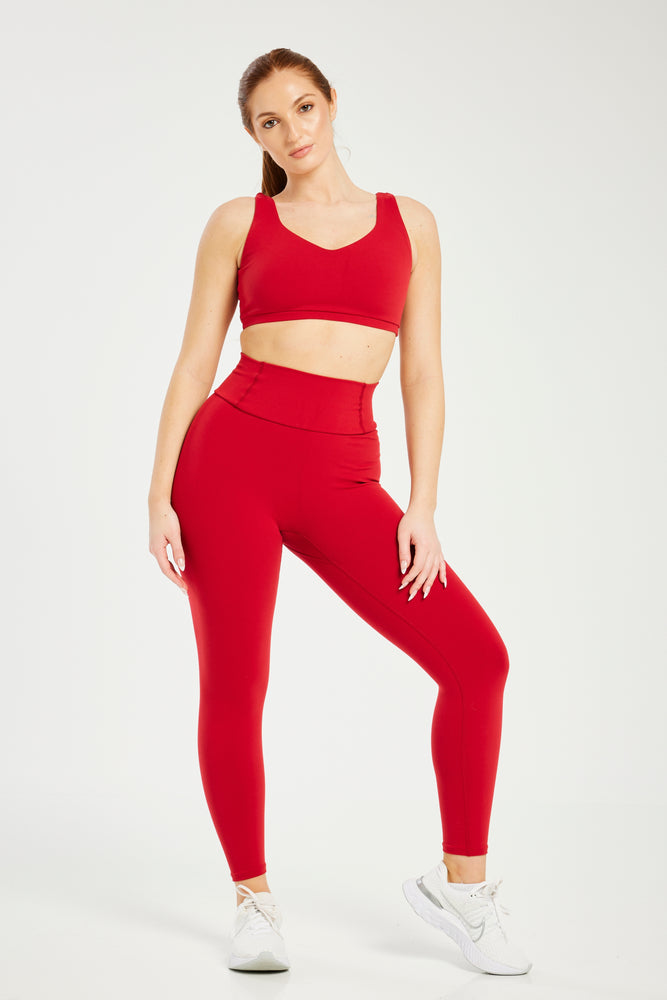 Super Stretch Sculpting Leggings True Red