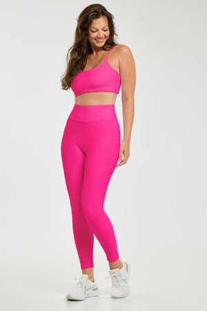 Croco Skin Seamless Leggings Ultra Pink