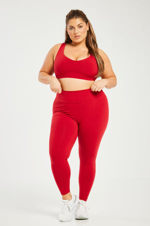 Super Stretch Sculpting Leggings True Red