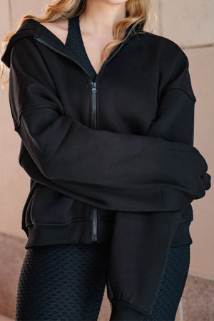 Boyfriend Zip Up Black