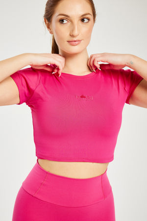 Performance Baby Tee Fuchsia