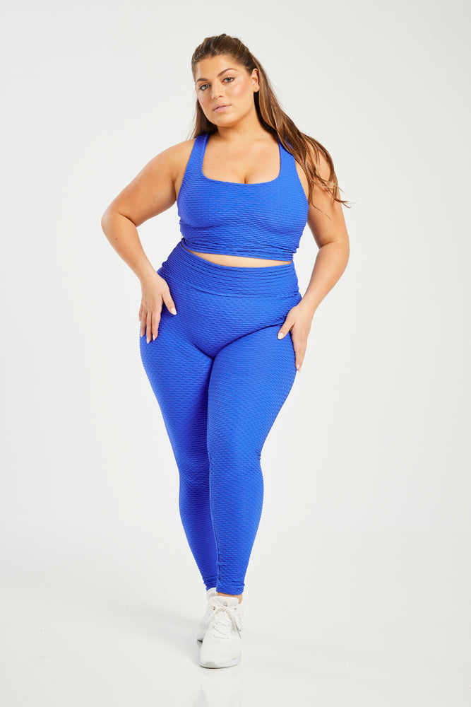 Croco Skin Seamless Leggings Ocean