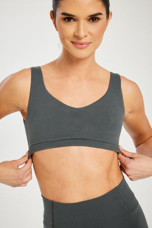 Super Stretch Sweetheart Bra Dark Grey