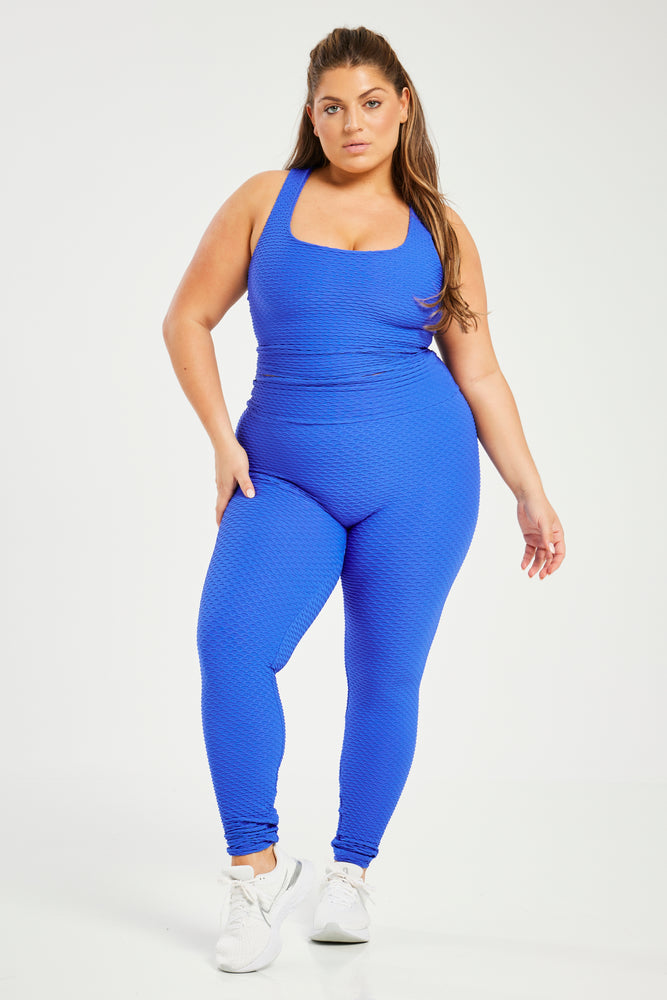 Croco Skin Seamless Leggings Ocean