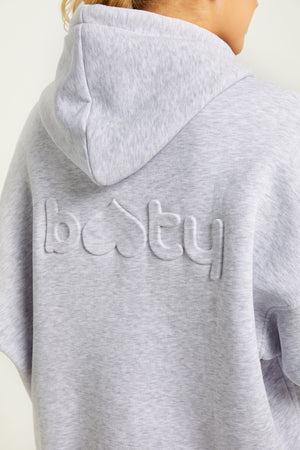 Boyfriend Zip Up Light Grey