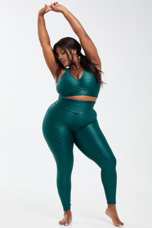 Chrome Curvy Leggings Emerald (FINAL SALE)