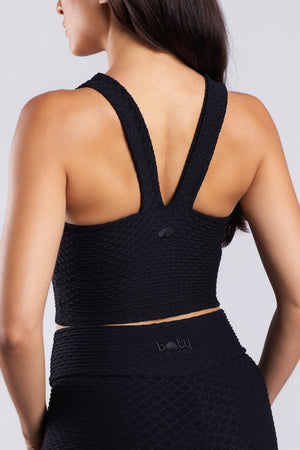 Croco Skin Tank Black