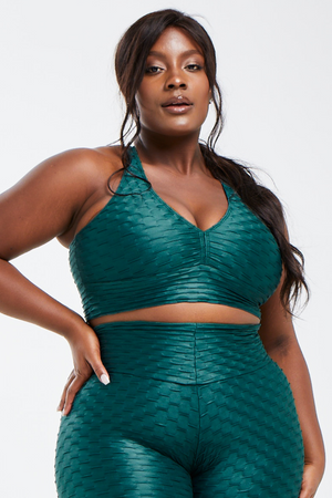 Chrome Curvy Top Emerald (FINAL SALE)