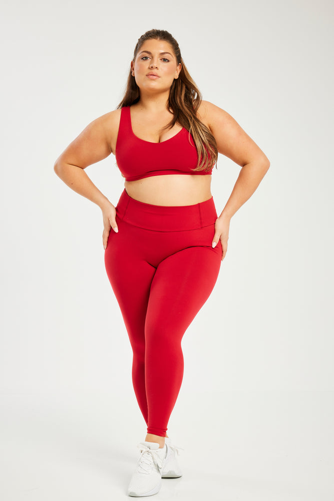 Super Stretch Sculpting Leggings True Red