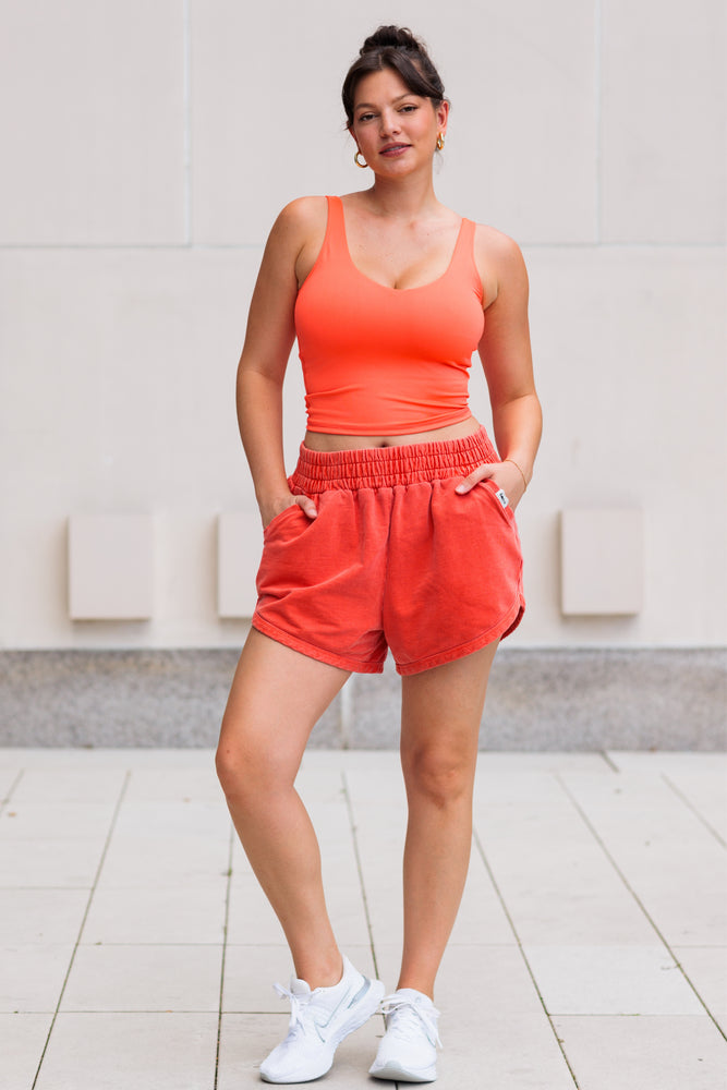 Vintage Wash Sweatshorts Aperol