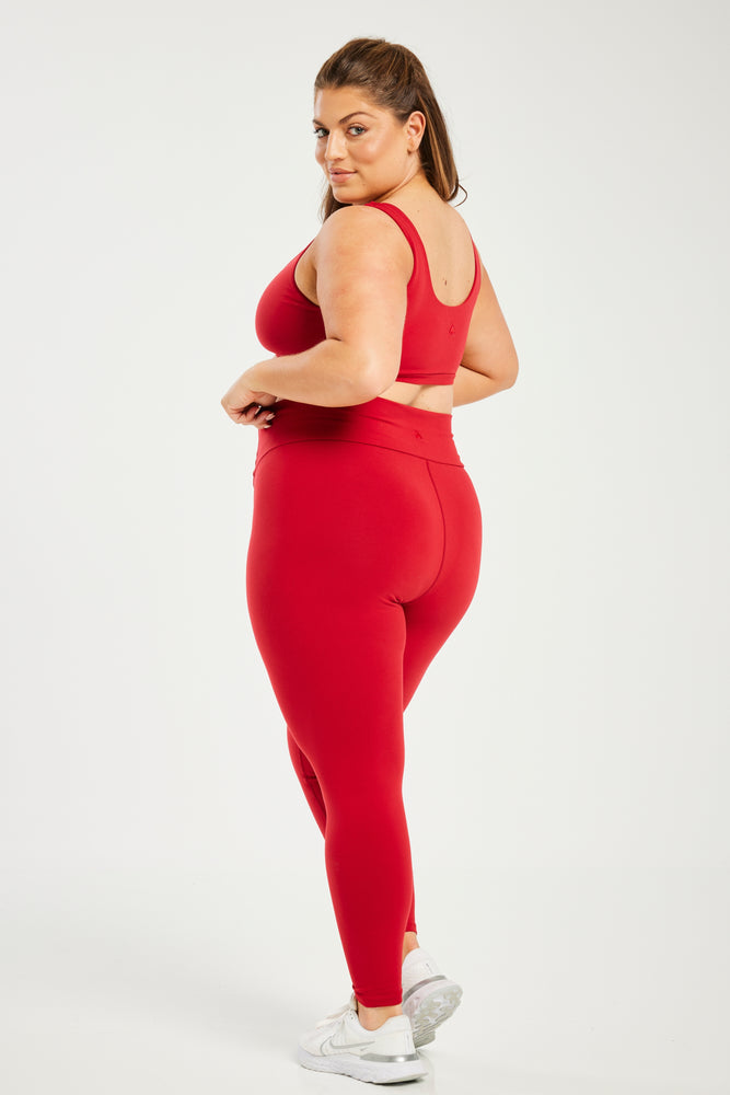 Super Stretch Pocket Leggings True Red