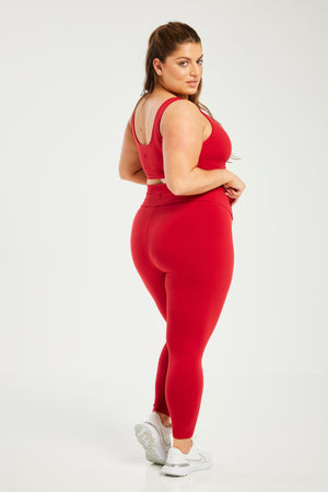 Super Stretch Sculpting Leggings True Red