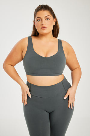 Super Stretch Sweetheart Bra Dark Grey