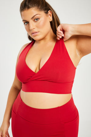 Super Stretch Plunge Bra True Red