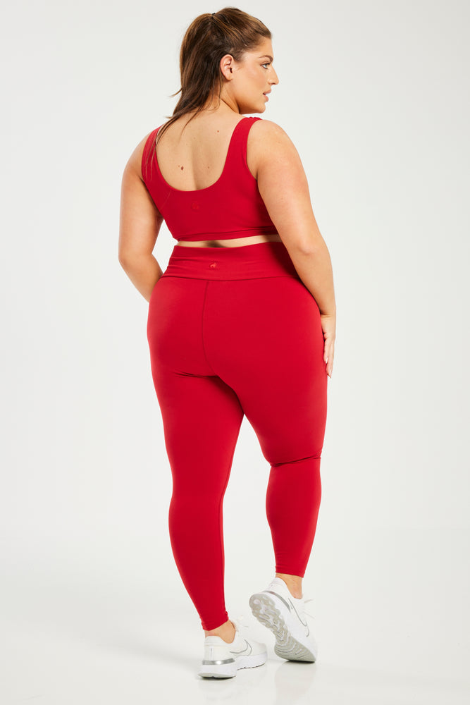 Super Stretch Sculpting Leggings True Red