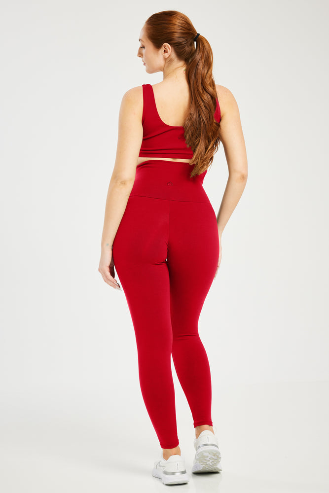 Super Stretch Ultra-High Waist Leggings True Red