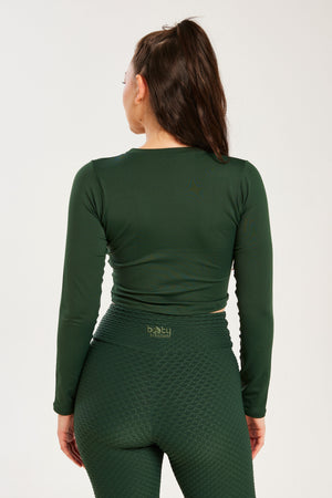 Performance Long Sleeve Forest Green