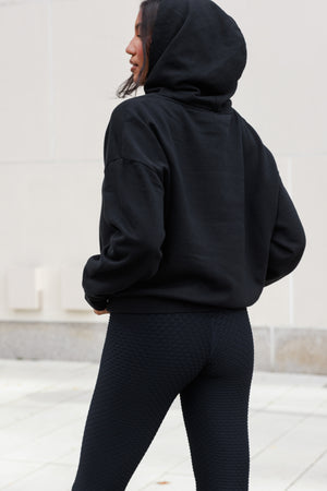 Relaxed Fit Hoodie Black