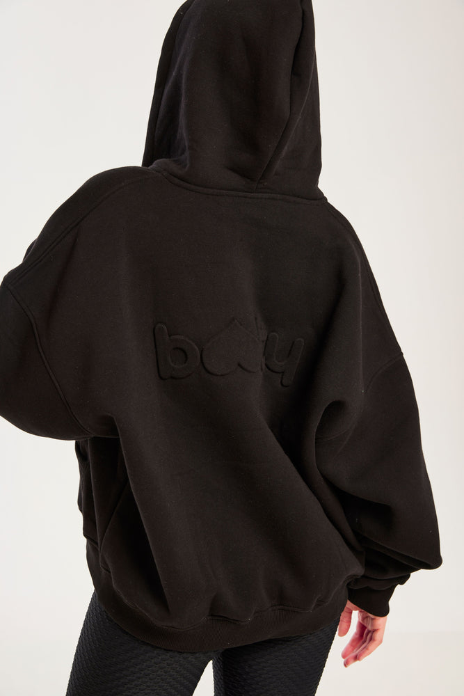 Boyfriend Zip Up Black