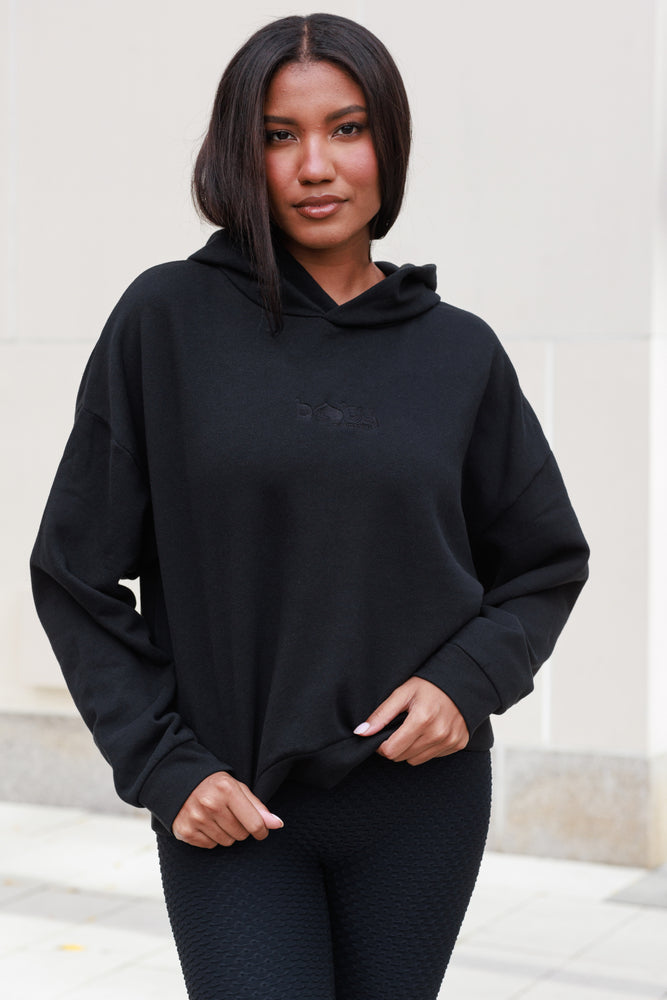 Relaxed Fit Hoodie Black