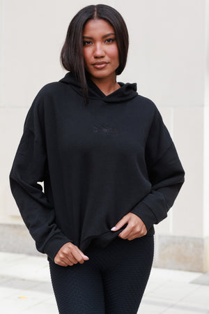 Relaxed Fit Hoodie Black