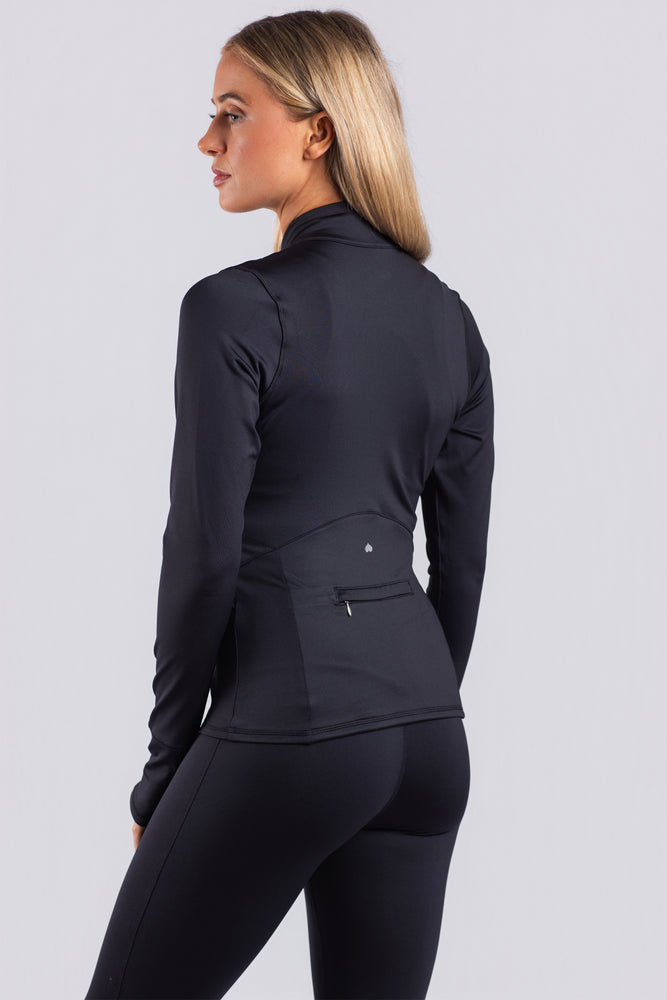 FORMFIT Reflective Contour Zip Black