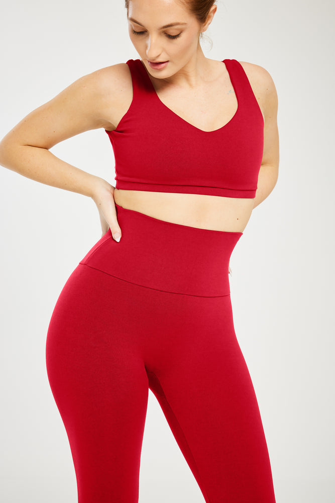 Super Stretch Ultra-High Waist Leggings True Red