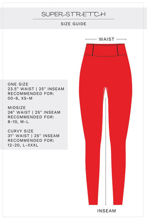 Super Stretch Sculpting Leggings True Red