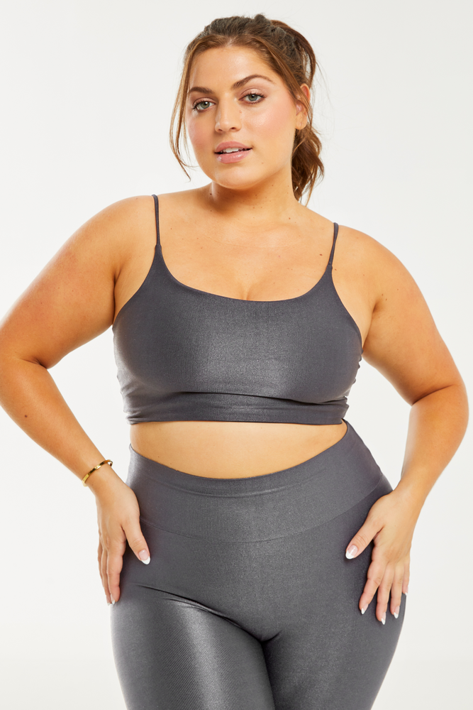 Hi-Shine Sculpting Bralette Carbon